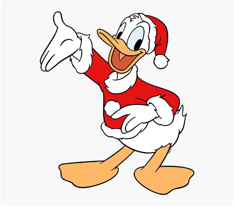 Donald Duck Christmas Clipart Hd Png Download Transparent Png Image