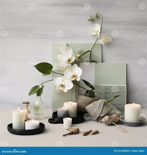 Mindful Moments: Zen Moodboard for Relaxation Stock Image - Image of