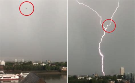 Plane Hit By 3 Lightning Bolts At Once In Shocking Video