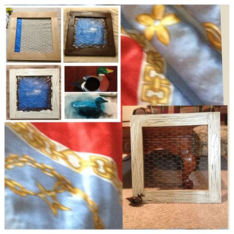 Holding it steady with a carving fork, cut through the skin between the leg and body using a large carving knife. Old frame and i painted it. A used chicken wire and a duck ...