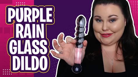 Glas Purple Rain Ribbed Glass Dildo Review 48 Out Of 5 Stars Glass Dildo Review Youtube