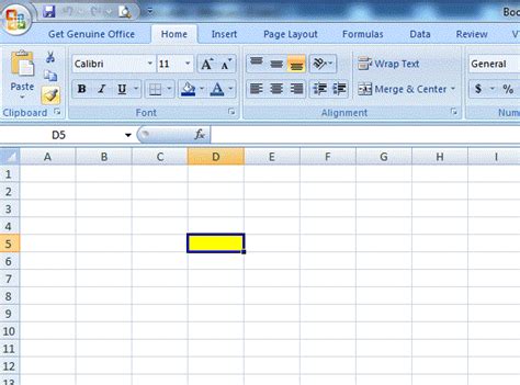 Naushad Qamar Highlight Active Cell In Ms Excel 2007