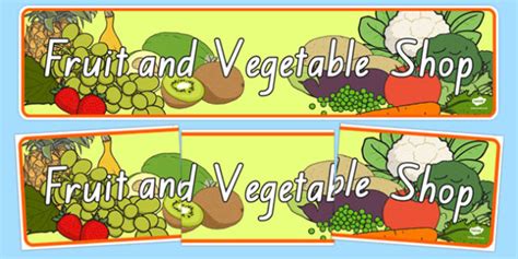 new zealand fruit and vegetable shop role play banner