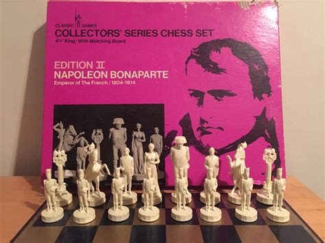 Napoleon Bonaparte Chess Set Collectors Series Edition 2 1966 Classic