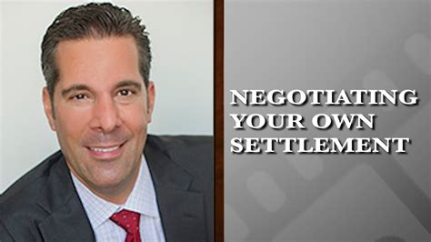 Why Should You Not Negotiate Your Own Settlement Youtube