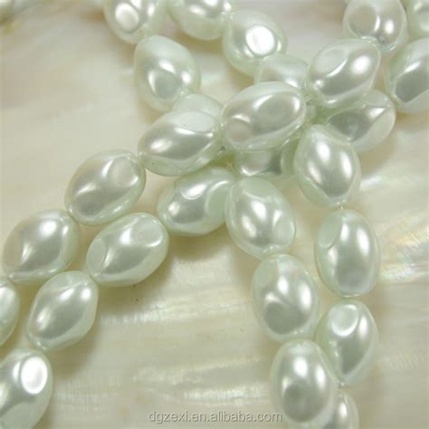 Czx1209 2018 Artificial Imitation Baroque Pearls Loose Bead Two Hole