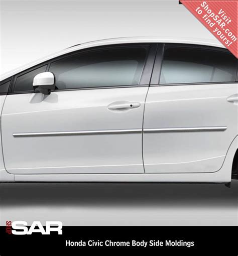 Self Adhering Chrome Body Side Moldings Protect Your Honda Civic From