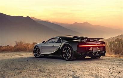 Bugatti 4k Chiron Wallpapers Rear Cars Supercar
