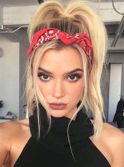 40 Cute Bandana Hairstyles For Cool Girls Concert Hairstyles Bandana Hairstyles For Long Hair