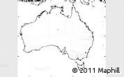 Blank Simple Map Of Australia No Labels