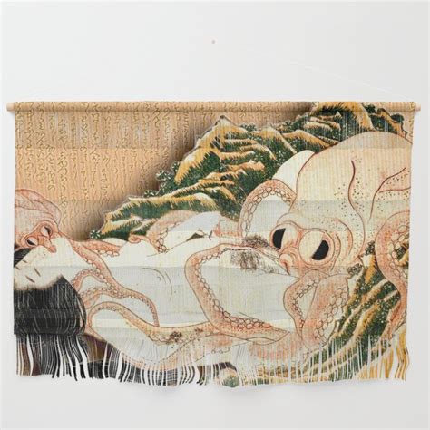 The Dream Of The Fisherman S Wife By Katsushika Hokusai Wall Hanging By Archipelago Society