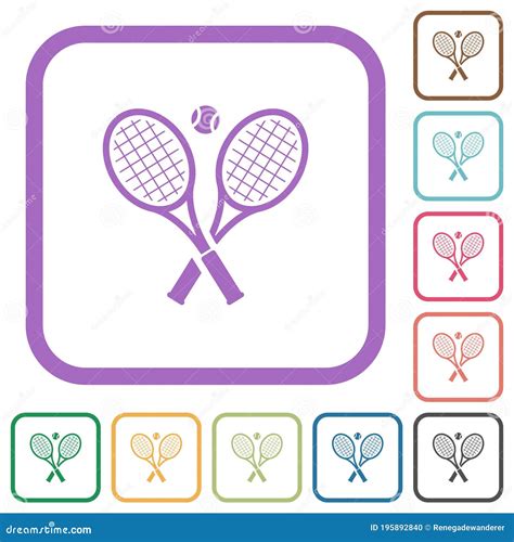 Tennis Rackets And Balls Vector Black And White Coloring Page