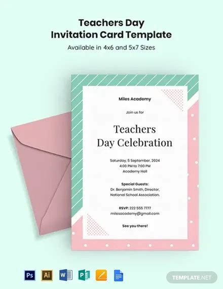 teachers day invitation card write   teachers day wishes