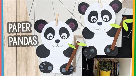 Easy To Make Paper Panda Craft From Two Circles Panda Craft Crafts