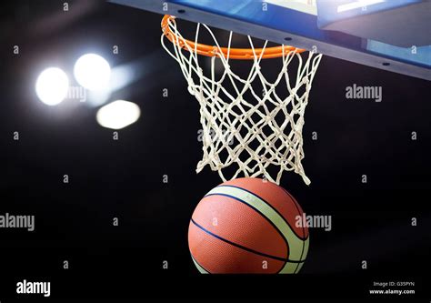 Basketball Going Through Hoop Hi Res Stock Photography And Images Alamy