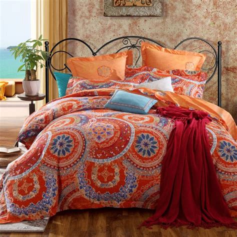 If you're going for a complete overhaul, add matching sheets, drapes and other accents. Orange And Blue Duvet Cover | Twin Bedding Sets 2020