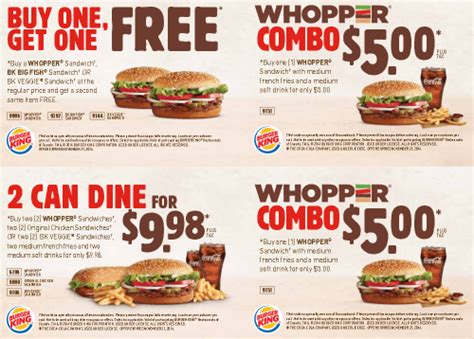 By searching through our selection of available discounts, you will find many coupons for household & grocery brands such as: Burger King Canada New Printable/Mobile Coupons | Canadian ...