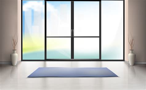 Download Vector mockup of entrance room with glass door - Download ...