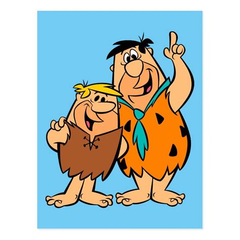 Barney Rubble And Fred Flintstone Postcard Zazzle Fred Flintstone Flintstones Cute Cartoon