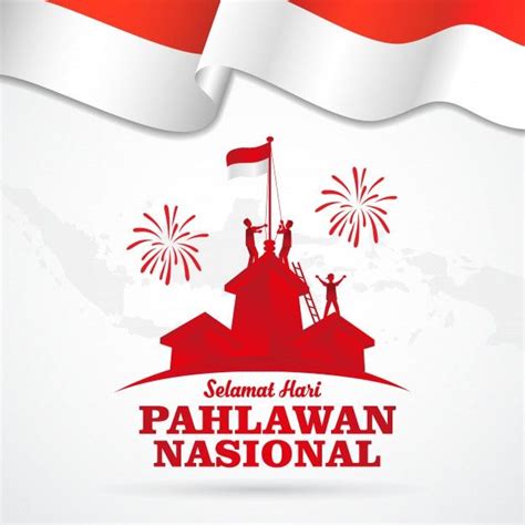 Illustration Selamat Hari Pahlawan Nasional Translation Happy