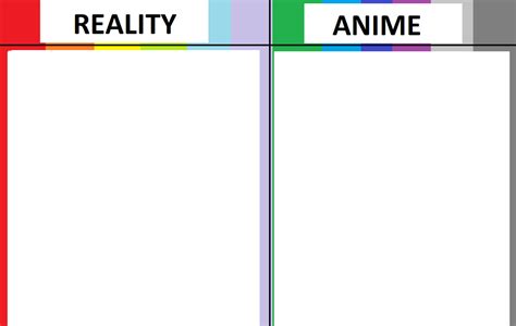 Reality Vs Anime Draw Yourself Meme By Xxmaddie6xx On Deviantart