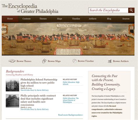 Encyclopedia Home Page Encyclopedia Of Greater Philadelphia