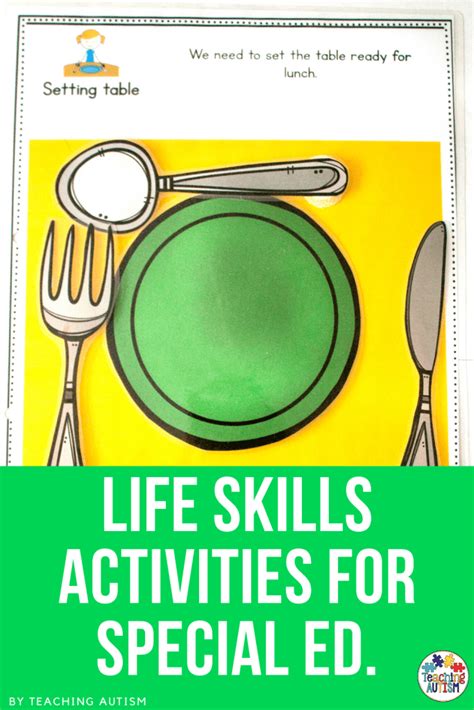 10 Special Education Life Skills Activities Teaching Autism