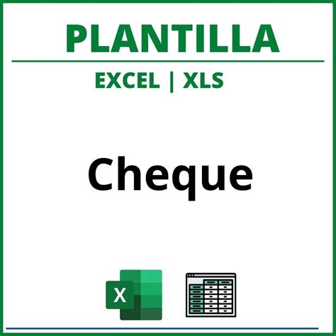 Plantilla Cheque Excel Vrogue Co