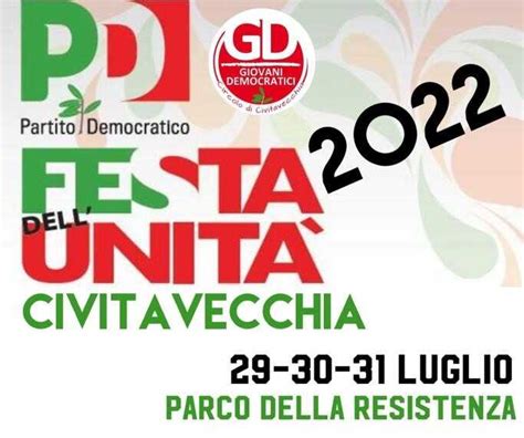 Festa dell Unità a Civitavecchia si fa a fine luglio al parco della