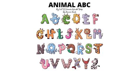 My First 100 Animals Alphabet Book Animal Abc Book Learn To Read