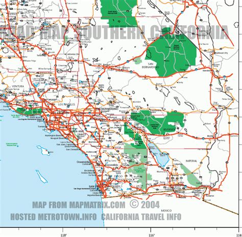 Online Maps Southern California Road Map Detailed Map