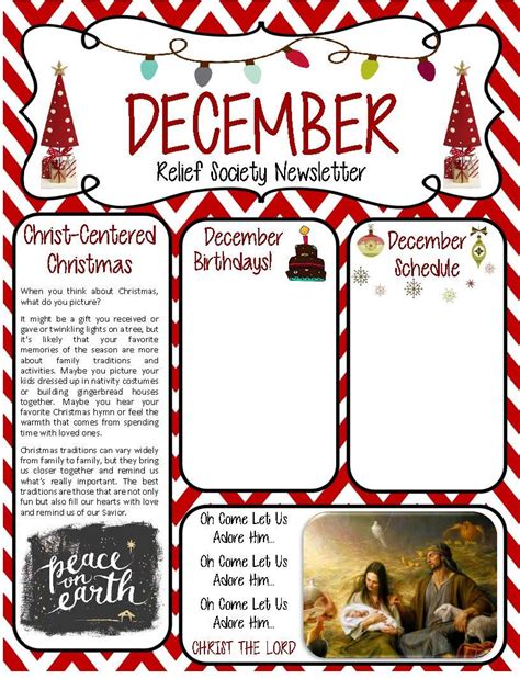 Excel Templates Holiday Newsletter Templates