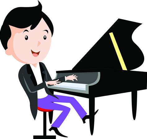 Children Playing Musical Instruments Piano Download Vector In 2020