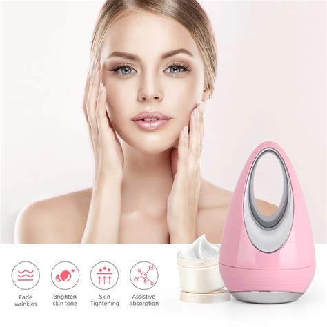 Mini Microcurrent Face Lift Device Skin Tightening Vibration Massager Led Photon Essence