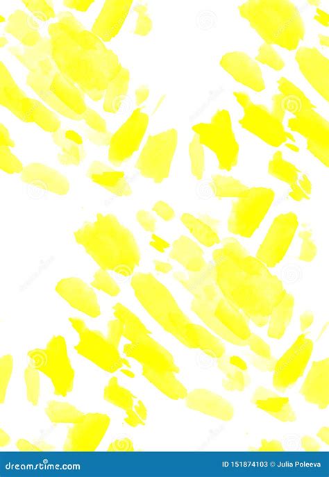 Seamless Abstract Yellow Watercolor Splash Background Art By Painted