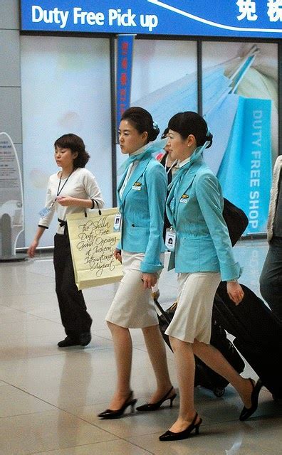 Beautiful Korean Air Flight Attendants World Stewardess Free