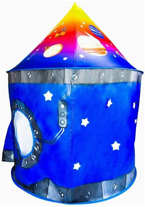 Rocket Ship Play Tent Playhouse Unique Space And Planet Design Etsy