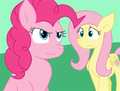 3318264 Safe Artist Cmara Fluttershy Pinkie Pie Earth Pony