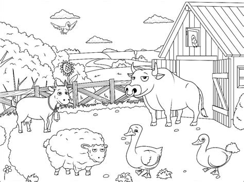 Printable Farm Animal Coloring Page Download Print Or Color Online