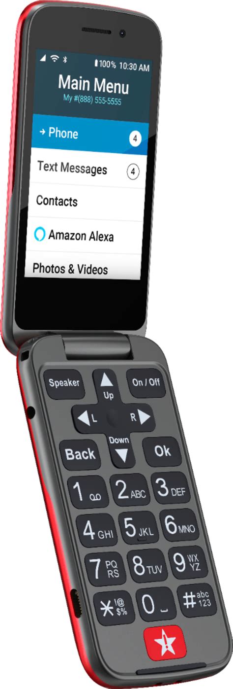 Customer Reviews Lively® Jitterbug Flip2 Cell Phone For Seniors Red 4053sj7red 8in V2 Best Buy