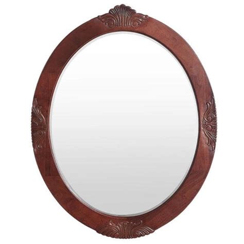 Cherry Framed Bathroom Mirrors Semis Online
