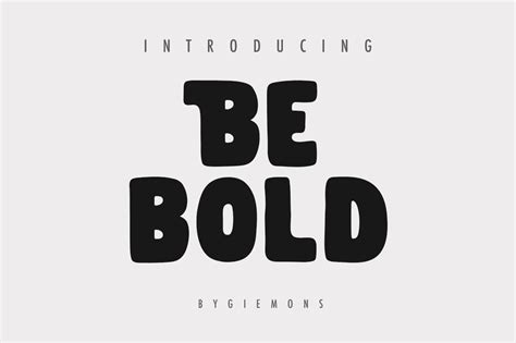 Be Bold Typeface Display Fonts ~ Creative Market