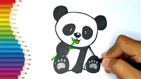 Menggambar Dan Mewarnai Panda Untuk Anak Anak Drawing And Coloring