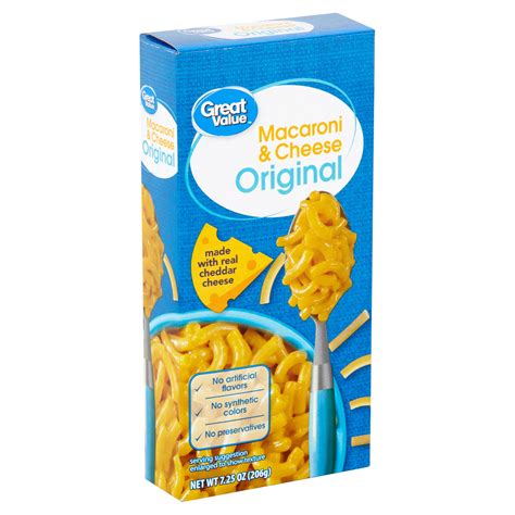 Buy Walmart Great Value Original Macaroni And Cheese 7 25 Oz Online At Lowest Price In Ubuy Nepal