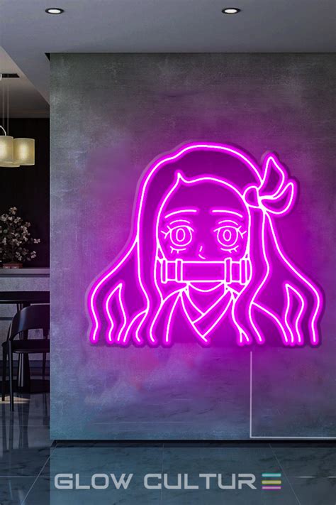 Nezuko Kamado Neon Sign Glow Culture In 2022 Neon Signs Neon Led
