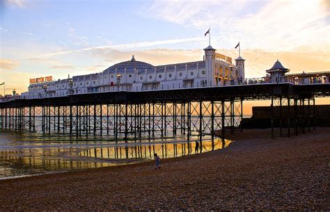 Sunset On Brighton Pier Photograph By Venetia Featherstone Witty