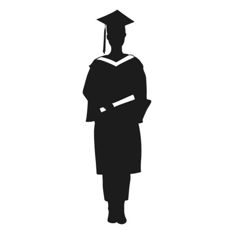 Female Graduate Holding Diploma Silhouette Png And Svg Design For T Shirts