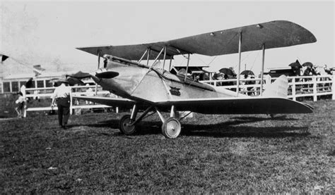 Avro Avian Biplane In A Field 1920 1930