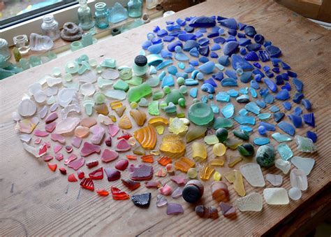 Scottish Beach Finds Rainbow Sea Glass Heart Sea Glass Crafts Beach
