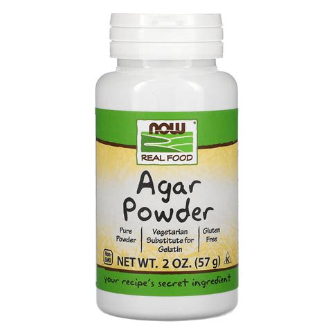 Now Foods Real Food Agar Powder 2 Oz 57 G Iherb